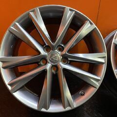 【美品】レクサス RX トヨタ流用可能 19インチ ホイールセット ガリキズ無 美品 ブラックスパッタリング】レクサス RX 純正 オプション タイプA
