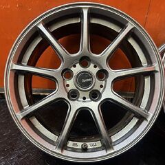 HOT STAFF G-SPEED 社外ホイール 15インチ 4本 6.5J5HPCD100+40 トヨタ純正ナット必須 軽量 プリウス等　(VHC484)の画像