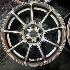 HOT STAFF G-SPEED 社外ホイール 15インチ 4本 6.5J5HPCD100+40 トヨタ純正ナット必須 軽量 プリウス等　(VHC484)の画像