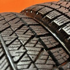 【BS BRIDGESTONE BLIZZAK VRX2 155/65R13】スタッドレス【スズキ ラパン 純正ホイール 13インチ 4J4HPCD100】21年製 バリ溝　(KTO438)の画像