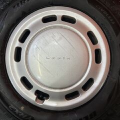 【BS BRIDGESTONE BLIZZAK VRX2 155/65R13】スタッドレス【スズキ ラパン 純正ホイール 13インチ 4J4HPCD100】21年製 バリ溝　(KTO438)の画像
