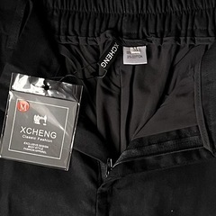 新品　タグ付き　XCHENG☆ワイドパンツ M ★ウエスト背中側ゴム仕様の画像