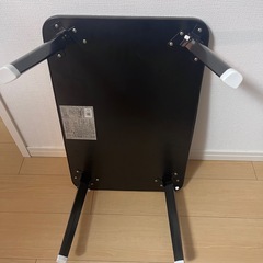 ブラック 折り畳みローテーブル 幅60cm×奥行40cm×高さ29.5cm ローテーブル 折りたたみ 木目調 表面UV加工 BLKP 黒 N-8337の画像