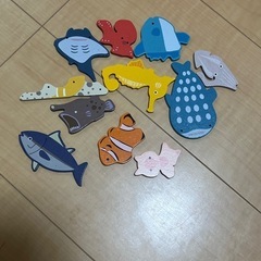 木製パズル 海の生き物　11ピースの画像