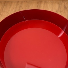 提げ手付き　丸型重箱　昭和レトロ　アンティーク　お正月　おせちの画像