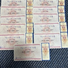（取引中）ブルーチップギフト券（ハーフ券）　11枚
