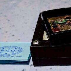 ブランド BICO ビコ ZIPPO ジッポー型オイルライター 蒔絵？京都 舞妓柄 正規品 中古の画像