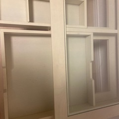 引き出し付ガラスローテーブルの画像