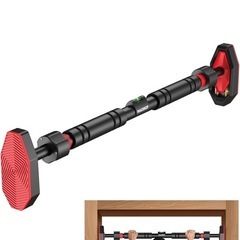 プルアップバー ホームワークアウト用 - チンアップバー 最大荷重200KG - 調節可能なロッド 幅65cm~100cm ネジなし ドアウェイハンギングバー ジムアクセサリー 男女兼用の画像