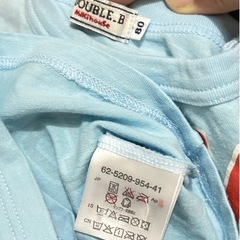 80 ダブルビーの半袖Tシャツ①（ミキハウス）の画像