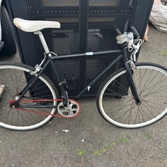 黒色 ピストバイクの画像