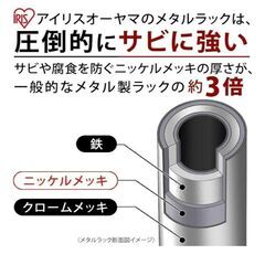 【7600円→5000円!!】アイリスオーヤマ メタルラック本体 5段  ポール径19mmの画像