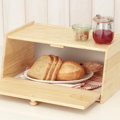 ニトリ　木製ブレッドケース の画像
