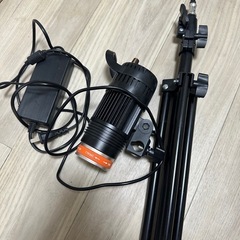 予定者決め】撮影用LEDスポットライト 三脚スタンド付き