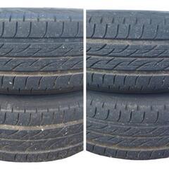 スズキ エブリイワゴン(GH−DA62W)純正13㌅アルミホイールとサマータイヤ(BRIDGESTONE ECOPIA NEXTRY)の4本セットの画像