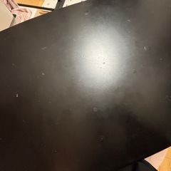 ニトリ折りたたみローテーブル黒　　の画像