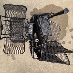 自転車のチャイルドシートの画像