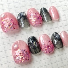 ネイルチップ　ハンドメイドの画像