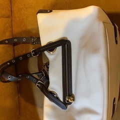 【お値下げ】Burberry ブルーレーベル　コットンレザー　トートバッグの画像