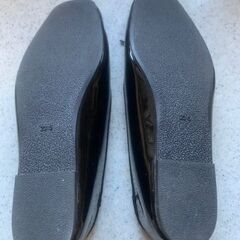 ★アフタヌーンティー　防水バレエシューズ　黒の画像