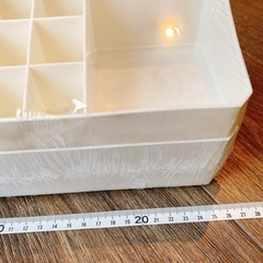 ハオハナ メイクボックス 化粧品 コスメ 収納 ラック ケース コンパクト 2段の画像