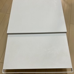 【引き取り限定】tower 山崎実業　レンジ下ラック スライドテーブル・収納付きの画像