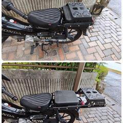 スーパーカブ/クロスカブ　スライドキャリア＋リヤBOX　JMS　一七式特殊荷箱セットの画像