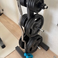 (引取り限定ー埼玉県川口市)ベンチプレス　ダンベル　100㎏　マット　プレート台 引取り限定ー埼玉県川口市)ベンチプレス ダンベル 100㎏ マット