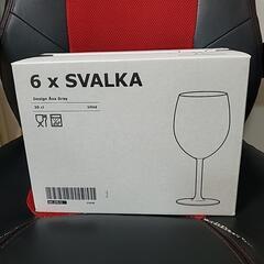 IKEAワイングラス６脚セット未使用の画像