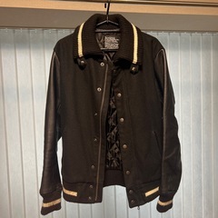 nano universe スタジャン/ウール/BLK/無地