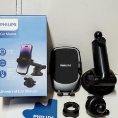 新品未使用！PHILIPS 車載ホルダー 伸縮 エアコン口 吸盤 2wayの画像