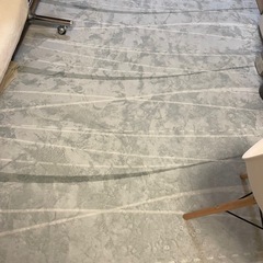 ラグ　青　200×250cmの画像