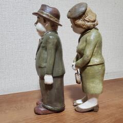 手作り ハンドメイド  粘土  人形 おばあちゃん おじいちゃんの画像