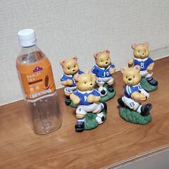 クマ テディベア サッカー  人形 置物の画像