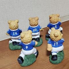 クマ テディベア サッカー  人形 置物の画像