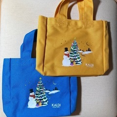 カルディ　KALDI クリスマス　ミニトートバッグの画像