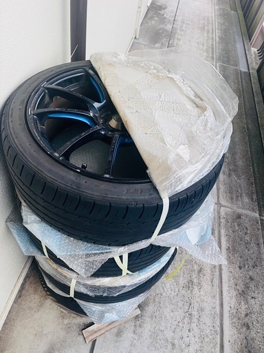 WEDS SPORT 18インチ ブラック多スポークホイールとタイヤセット