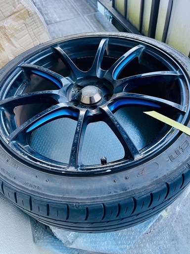 WEDS SPORT 18インチ ブラック多スポークホイールとタイヤセット