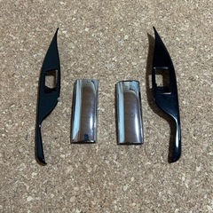 アルファード ヴェルファイア 30 インテリアパネル セット売り シルバー メッキ 木目 ウッドパネルの画像