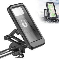 バイク・自転車用スマホホルダー　マグネット防水ケースタイプの画像