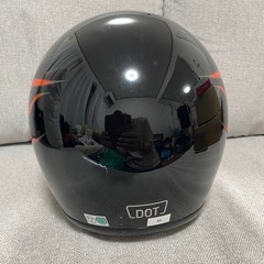 ②ハーレーダビッドソン オレンジフレイム ジェットヘルメット Mの画像