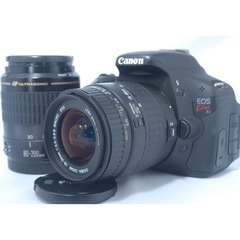 【新品級】Canon kiss X5 キャノン ダブルレンズ 初...