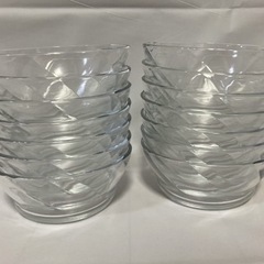 【7月末処分予定】ガラスボウル 14個セットの画像