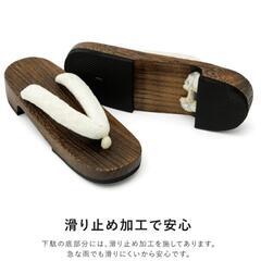 新品 レースの下駄 ホワイト 浴衣用の画像