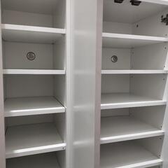 【最終値下げ】美品 鏡付きシューズボックスの画像
