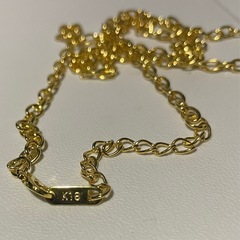 18金k18刻印ネックレスの画像