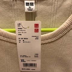 UNIQLO 半袖Tシャツ XL オフホワイトの画像