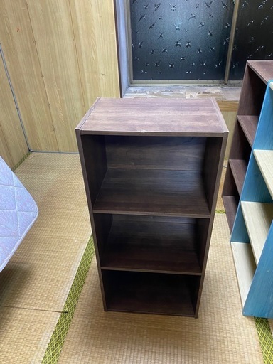 本日13日無料！】引取り限定！中古カラーボックス茶② (Nat) 大津の