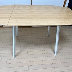 大阪府茨木市　IKEA伸長式 ダイニングテーブル　ドロップリーフテーブル 大阪府茨木市IKEA伸長式 ダイニングテーブルドロップリーフテーブル