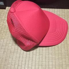 キャップ　赤　子供用の画像
